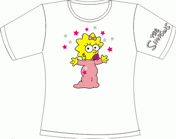 Прикольные футболки: симпсон мегги со звездочками